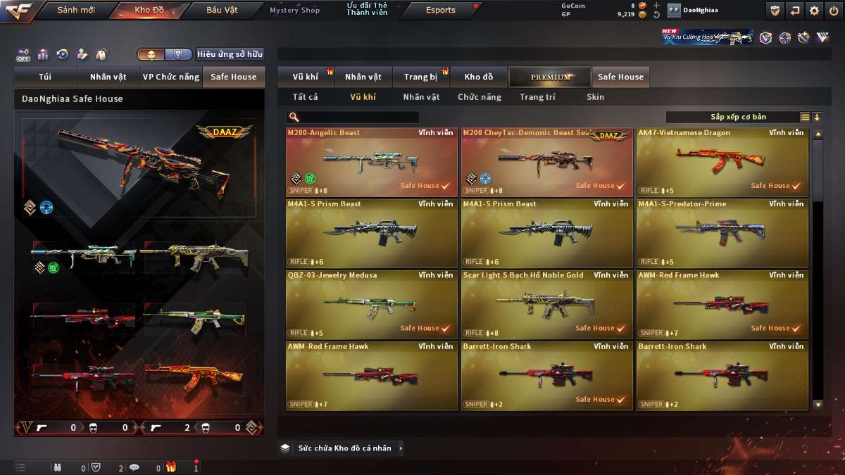 shop acc cf uy tin gia re